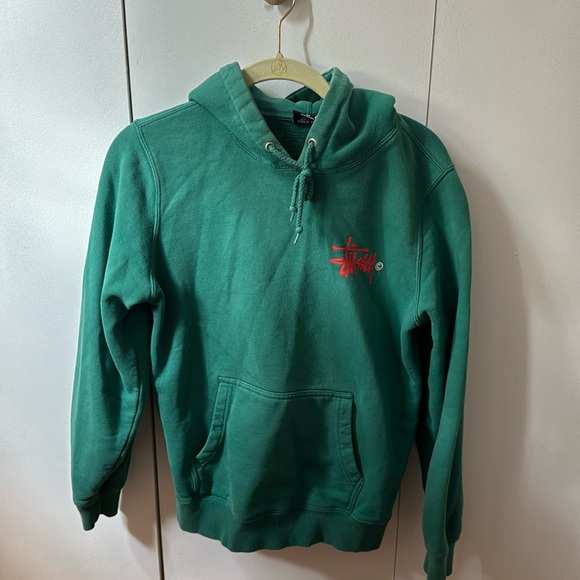 Green Stussy Hoodie - Picture 1 of 4